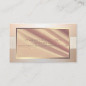 Eleganter, moderner Beruflicher Rahmen Visitenkarte (Rückseite)