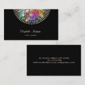 Eleganter moderner Beruflicher, schwarzer, goldene Visitenkarte (Vorne/Hinten)