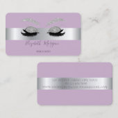 Eleganter, moderner Beruflicher Silber-Glitzer Las Visitenkarte (Vorne/Hinten)