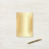 Eleganter moderner Blank Template Trendy Gold Look Post-it Klebezettel (Auf Schreibtisch)