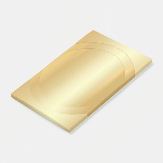 Eleganter moderner Blank Template Trendy Gold Look Post-it Klebezettel (angewinkelt)