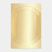 Eleganter moderner Blank Template Trendy Gold Look Post-it Klebezettel (Vorderseite)
