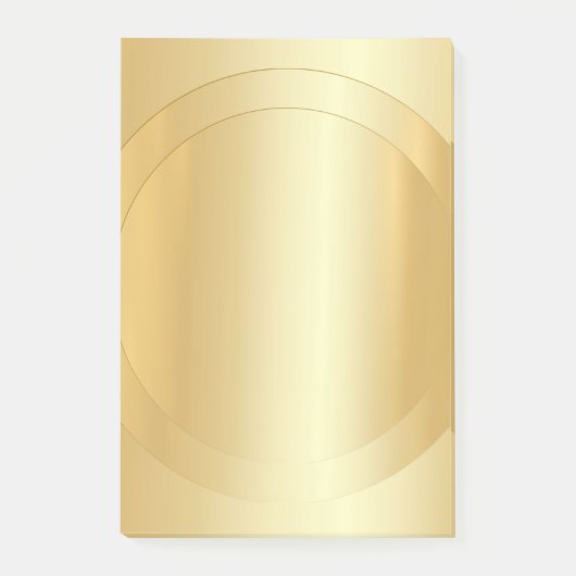 Eleganter moderner Blank Template Trendy Gold Look Post-it Klebezettel (Vorderseite)