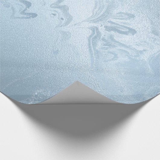 Eleganter, moderner, blauer Glitzer Geschenkpapier (Ecke)