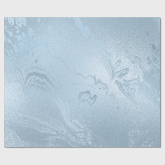 Eleganter, moderner, blauer Glitzer Geschenkpapier (Flach)