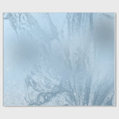 Eleganter, moderner, blauer Glitzer-Marmor Geschenkpapier (Flach)