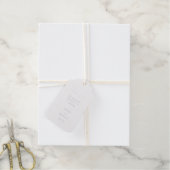 Eleganter, moderner Blush Silver Wedding Foil Gesc Geschenkanhänger (Mit Schnur)