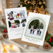 Eleganter Moderner Bogen Foto Weihnachten