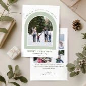 Eleganter Moderner Bogen Foto Weihnachten