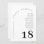 Eleganter moderner Bogen-Hochzeitstabelle Einladung (Vorne/Hinten)