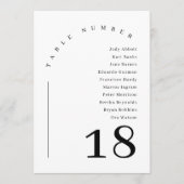 Eleganter moderner Bogen-Hochzeitstabelle Einladung (Vorderseite)