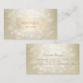 Eleganter moderner Bokeh,Goldrausch Schlaganfall Visitenkarte (Vorne/Hinten)