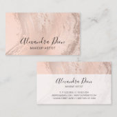 Eleganter, moderner Champagner-Glitzer Visitenkarte (Vorne/Hinten)