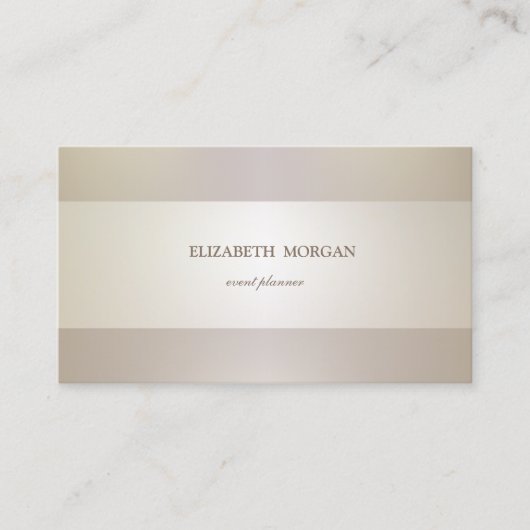 Eleganter moderner Chic Anspruchsvoll gestreift Visitenkarte (Vorderseite)