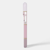 Eleganter, moderner Chic gestreift, Lashes Case-Mate iPhone Hülle (Rückseite / Links)