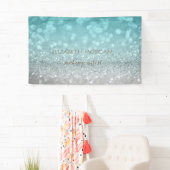 Eleganter moderner Chic Glamour Glittery Bokeh Banner (Insitu)