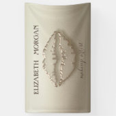 Eleganter moderner Chic glamourös, leuchtend, Lipp Banner (Vertikal)