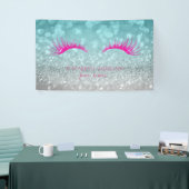 Eleganter moderner Chic Glittery Bokeh,Imitate Las Banner (Messeveranstaltung)