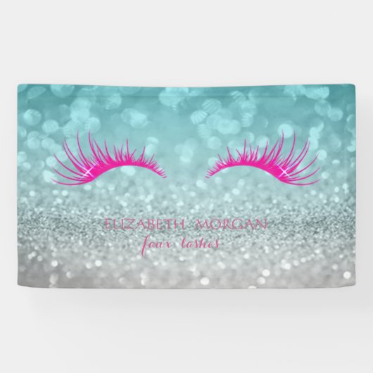 Eleganter moderner Chic Glittery Bokeh,Imitate Las Banner (Horizontal)