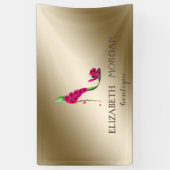 Eleganter moderner Chic, leuchtend, Blume High Hee Banner (Vertikal)