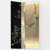 Eleganter moderner Chic, leuchtend, Blume High Hee Banner (Vertikal)