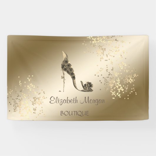 Eleganter moderner Chic, leuchtend, Blume High Hee Banner (Horizontal)