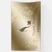 Eleganter moderner Chic, leuchtend, Blume High Hee Banner (Vertikal)