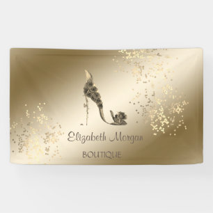 Eleganter moderner Chic, leuchtend, Blume High Hee Banner