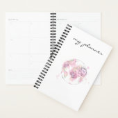 Eleganter, moderner Chic Pink Watercolor Globe Planer (Anzeige)