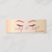 Eleganter, moderner Chic Shiny, Glitzer Lashes, Ma Mini Visitenkarte (Vorderseite)