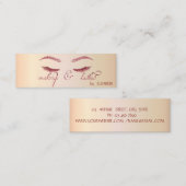 Eleganter, moderner Chic Shiny, Glitzer Lashes, Ma Mini Visitenkarte (Vorne/Hinten)