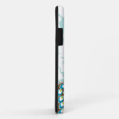 Eleganter moderner Damast-Pfau personalisiert Case-Mate iPhone Hülle (Hinten/Rechts)