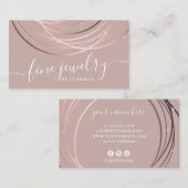 Eleganter, moderner Drehbuchschmuck mit minimaler  Visitenkarte (Vorne/Hinten)