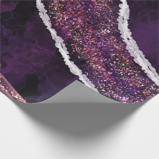 Eleganter moderner Edelstein Geschenkpapier (Ecke)