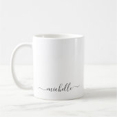 Eleganter moderner einfacher benutzerdefinierter T Kaffeetasse (Links)