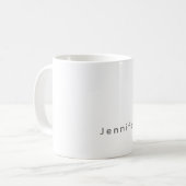 Eleganter moderner einfacher professioneller eigen kaffeetasse (Vorderseite Links)