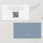 Eleganter, moderner, einfacher, robuster QR-Code Begleitkarte (Vorne/Hinten)