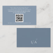 Eleganter, moderner, einfacher, robuster QR-Code Begleitkarte (Vorne/Hinten)