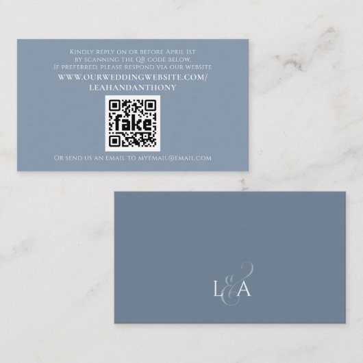 Eleganter, moderner, einfacher, robuster QR-Code Begleitkarte (Vorne/Hinten)