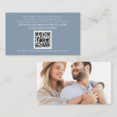 Eleganter, moderner, einfacher, robuster QR-Code Begleitkarte (Vorne/Hinten)