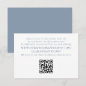 Eleganter, moderner, einfacher, robuster QR-Code RSVP Karte (Vorne/Hinten)
