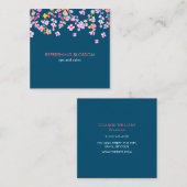 Eleganter moderner Erfrischungsmarkt Quadratische Visitenkarte (Vorne/Hinten)