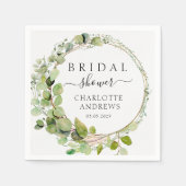 Eleganter, moderner Eukalyptus Serviette (Vorderseite)