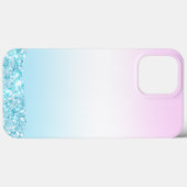 Eleganter Moderner, farbenfroher Gradient Glitzer Case-Mate iPhone Hülle (Rückseite (Horizontal))