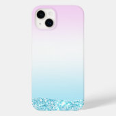 Eleganter Moderner, farbenfroher Gradient Glitzer Case-Mate iPhone Hülle (Rückseite)