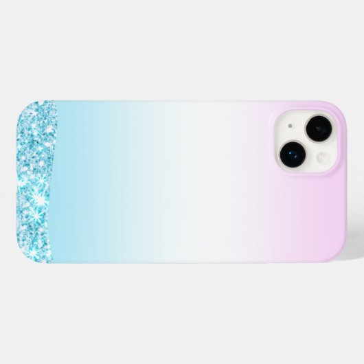 Eleganter Moderner, farbenfroher Gradient Glitzer Case-Mate iPhone Hülle (Rückseite (Horizontal))