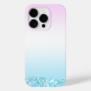 Eleganter Moderner, farbenfroher Gradient Glitzer  Case-Mate iPhone 14 Pro Hülle