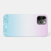 Eleganter Moderner, farbenfroher Gradient Glitzer Case-Mate iPhone Hülle (Rückseite (Horizontal))
