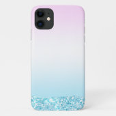 Eleganter Moderner, farbenfroher Gradient Glitzer Case-Mate iPhone Hülle (Rückseite)