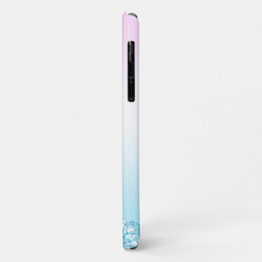 Eleganter Moderner, farbenfroher Gradient Glitzer Case-Mate iPhone Hülle (Hinten/Links)